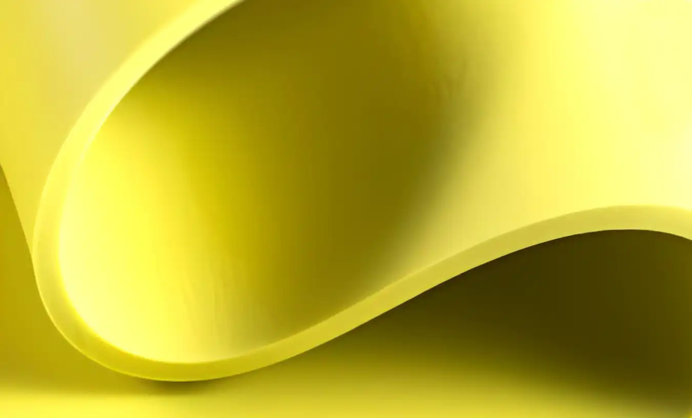 A roll of a thick yellow foam